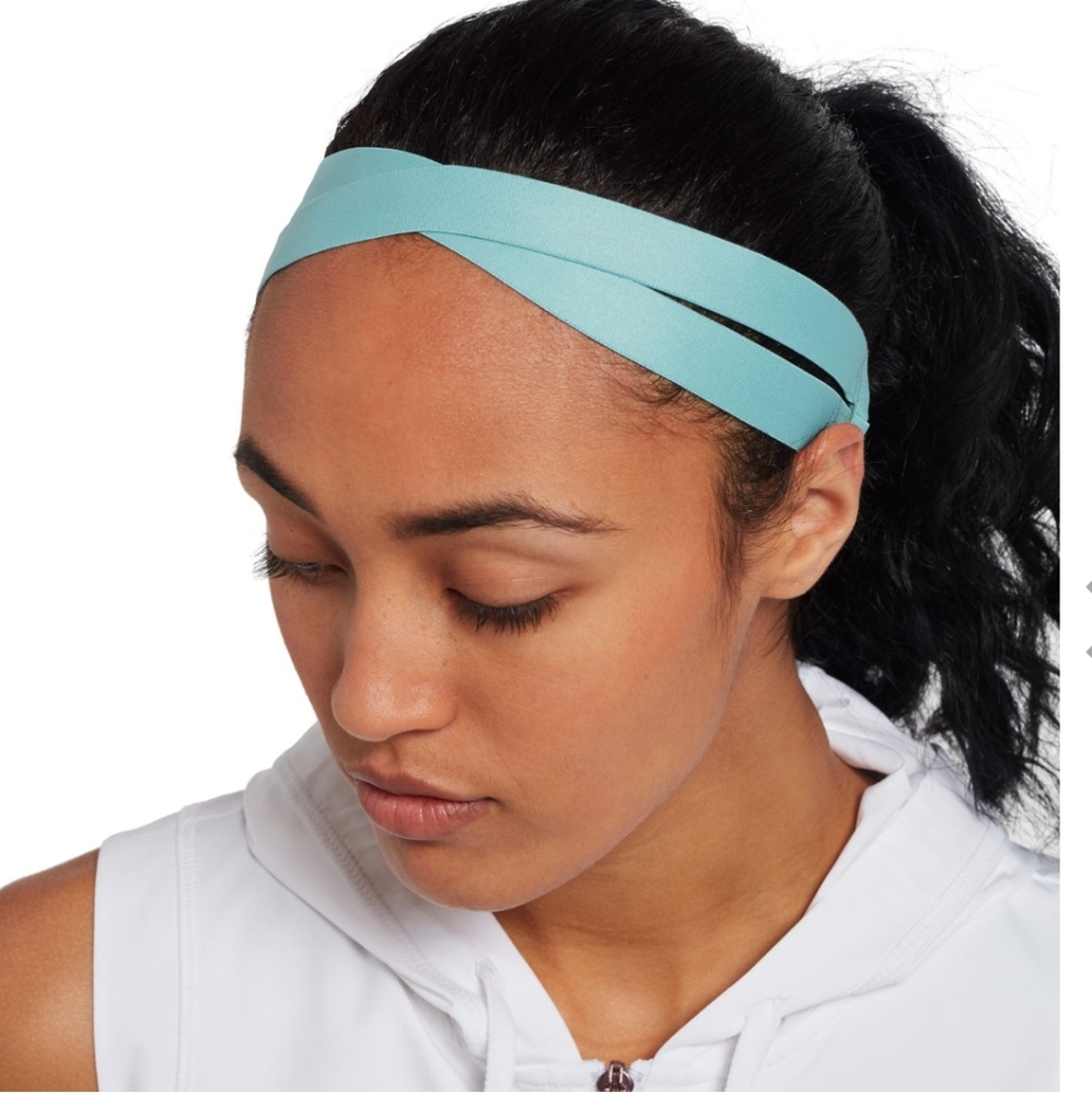 Calia Nile Blue Bonded Crisscross Strappy Headband